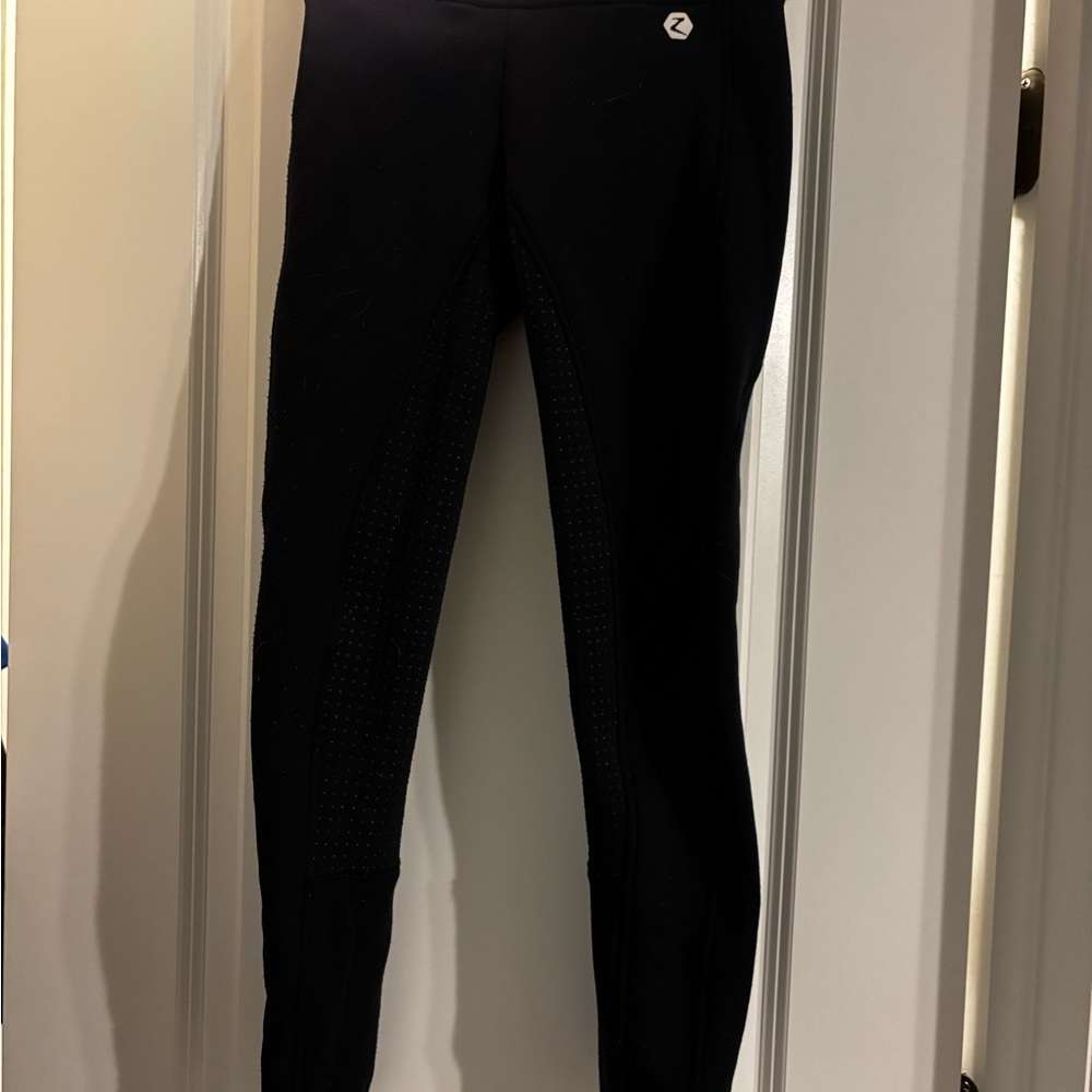 Horze Black fleec Riding breeches